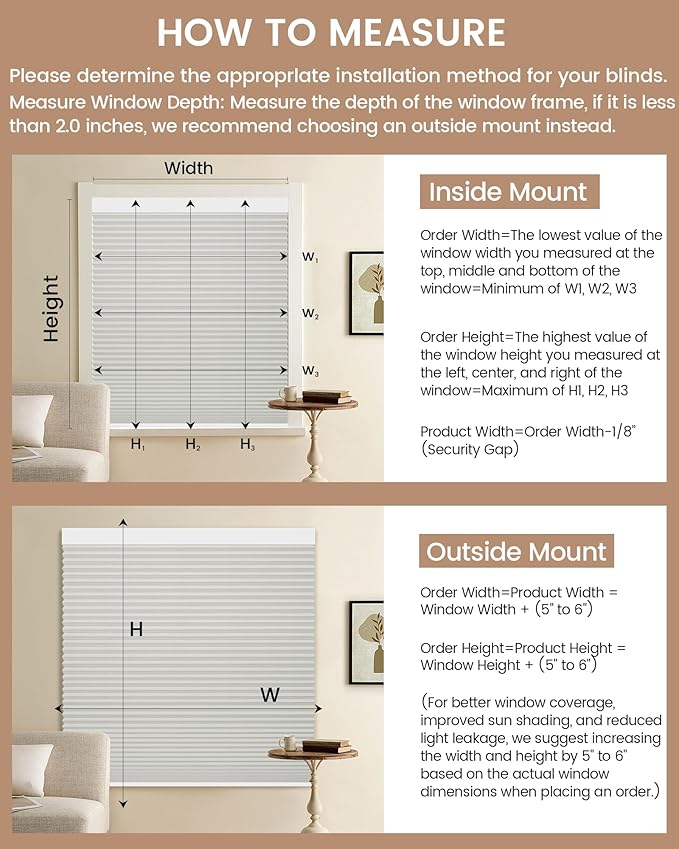 Kincmo Motorized Cellular Shades, Custom Motorized Blinds with Remote, Cordless Smart Electric Honeycomb Blinds Work with Apple HomeKit, Alexa, Google (100%-Blackout-Double-Cell Cream)