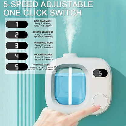 Aromatherapy Diffuser Smart Fragrance Essential Oils Difuser Air Scent Humidifier for Home Large Rooms Bathroom Hotel Collection Office Car 5 Mist Levels Adjustable Timer Aroma 360 Difusor