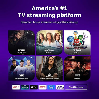Roku Ultra - Ultimate Streaming Player - 4K Streaming Device for TV with HDR10+, Dolby Vision & Atmos - Bluetooth & Wi-Fi 6 - Rechargeable Voice Remote Pro with Backlit Buttons - Free & Live TV