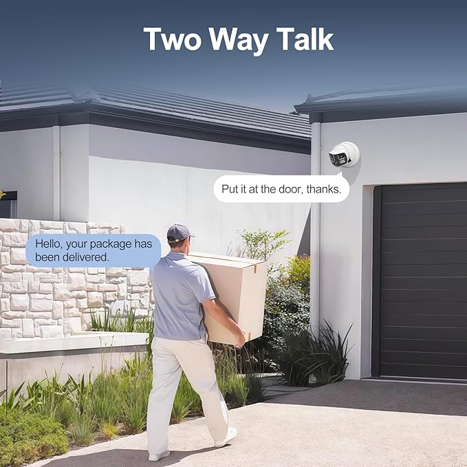 UNILOOK 4K 8MP Dual Lens PoE IP Security Camera Outdoor, 180 Degree Panoramic Wired Security IP Camera, Smart Dual Light, AI Human/Vehicle Detection, Two Way Talk, 512GB SD Slot, Full Metal, NDAA