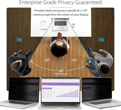 StarTech 14-inch MacBook Pro M1 M2 M3 M4 M5 Magnetic Laptop Privacy Screen, Reversible Anti-Glare Matte,Glossy Sides, Privacy Filter