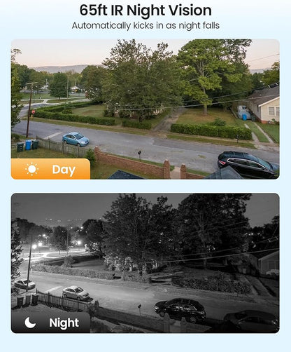 ZOSI 1080p HD-TVI Surveillance Camera Outdoor Indoor, 360° Pan Tilt 2MP Wired Security Weatherproof CCTV Dome Camera with Audio Recording, IR Night Vision, Only Work with Our DVR