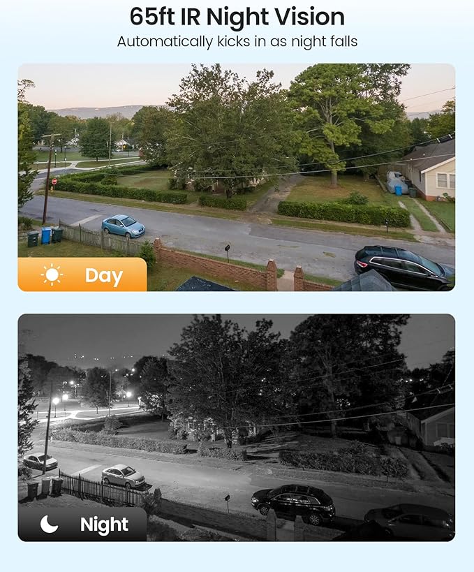 ZOSI 4 x 1080p HD-TVI Surveillance Camera Outdoor Indoor, 360° Pan Tilt 2MP Wired Security Weatherproof CCTV Dome Camera with Audio Recording, IR Night Vision, Only Work with Our DVR