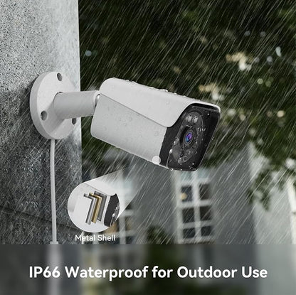 Wired Security Camera System Outdoor, 4X 3MP CCTV Camera, 500G HDD