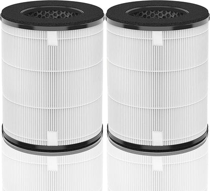 AP-T20FL Replacement Filter Compatible with HoMedics Air Purifier Filter AP-T20 AP-T20WT AP-T22 AP-T20BK TotalClean Tower Ture HEPA Type w/ 4-Stage Filtration, 2-Pack