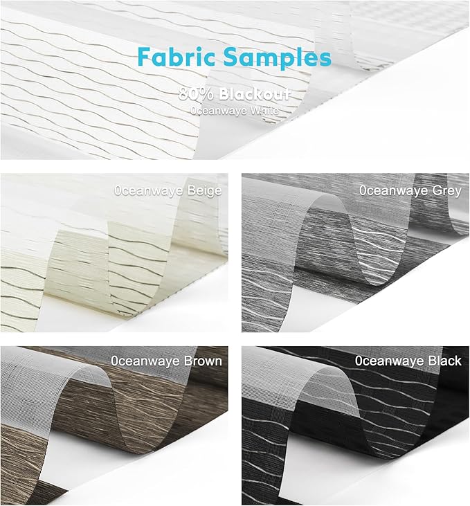 Motorized Zebra Blinds with Remote Fabric Sample