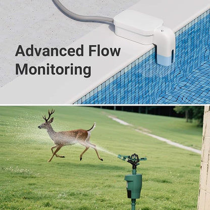 LinkTap T1 2-Zone Smart Hose Timer (Req. Gateway), Multiple Power Options | Irrigation by Weather/Volume/Duration, Intelligent Fault Detection & Alerts, Advanced Flow Monitoring, 2-Yr Warranty, IP66