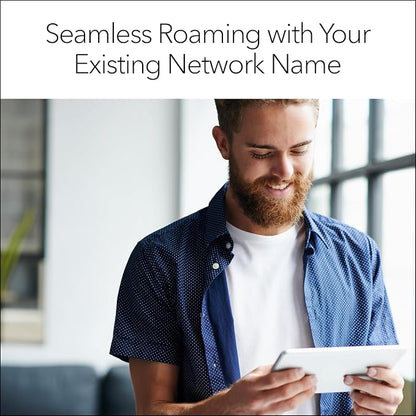NETGEAR WiFi 6 Mesh Range Extender (EAX15) - Add up to 1,500 sq. ft., 20 Devices with AX1800 Dual-Band Wireless Signal Repeater (up to 1.8 Gbps Speed), WPA3 Security, One Network Name (Pack of 2)