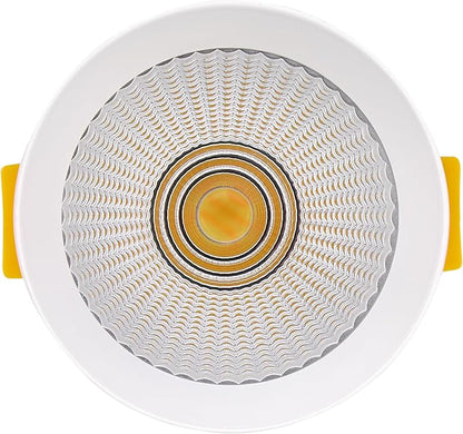 Maxxima 3 in. LED Cylinder Downlight, Recessed Ceiling Spot Light, 1000 Lumens, 5 CCT Selectable 2700K/3000K/3500K/4000K/5000K, Dimmable, White, 90 CRI, IC Rated, Canless, J-Box Included