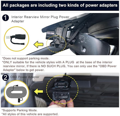 Mangoal Front 4K & Rear 1080P Dash Cam Custom for Dodge RAM 1500/2500/3500 2013 2014 2015 2016 2017 2018,(Model C),Check Model Carefully,OEM Look,WiFi & App,128GB Card
