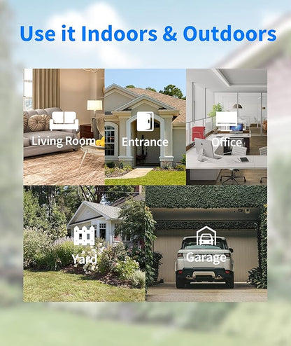 2K Wireless Security Cameras - Outdoor WiFi Security Cameras Color Night Vision, AI/PIR Detection, 2-Way Talk, Cloud/SD, Weatherproof, Battery Powered Outdoor Cameras (White1)