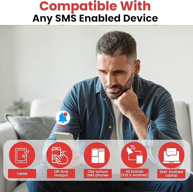 Kini Safe Alert Wi-Fi Motion Sensor Alarm - Real-Time App, SMS & Email Alerts - Gun Safes, Cabinets, Drawers - Easy Install, No Subscription, Rechargeable 12-18 Month Battery, IFTTT, USA-Made