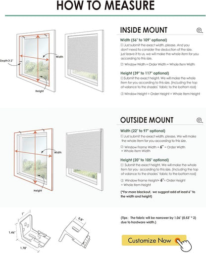 Yoolax Motorized Cellular Shades Compatible with Alexa, Blackout Motorized Blinds with Remote Smart Honeycomb Shades for Indoor Windows, Automatic Blinds Custom Size (Blackout Dark Grey)