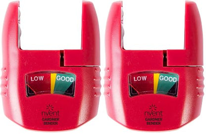 Gardner Bender GBT-3502 Household Analog Battery Tester, Extendable Arm, Easy Read Indicator, Tests: AA/AAA/C/D 9V / 1.5 V Button Cell/N Batteries, (Replaces GBT-502A) Red (Pack of 2)