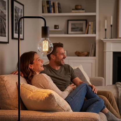 Globe Edison LED Light Bulb, Vintage Decorative Dimmable Bulb, Small Round Glass Cover, 3.5W Low Lumen Eye-Caring Soft Dim Lighting for Mood(Not Daylight White), E26 Medium Base, Clear RN G80