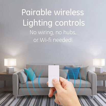 MySelectSmart Remote Control Outlet, On/Off, 1 Outlet, Full Kit, White | Control can be Wall Mounted, 150ft Range from Receiver, Pairable Remote for Multiple Plugs, Ideal for Lamps, No Wiring Needed