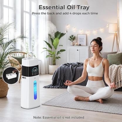 Humidifiers for Bedroom,15L/3.96 Gal 800 sq.ft, Cool Mist Humidifier Large Room with 350mL/H Spray Output for Home, Office, Plants, Warehouse, House
