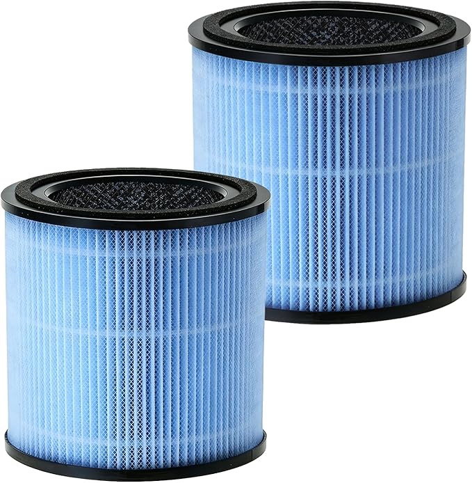 AP0601 Air Purifier Replacement Filter Compatible with AIRTOK AP0601 air Purifier, 4-IN-1 Air Purifier Filter, High Efficiency Activated Carbon Filter, 2 Pack