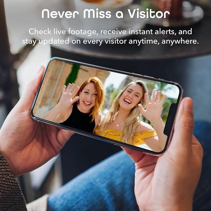 Geeni Smart Video Doorbell, 1080p HD, Night Vision, Wired Installation