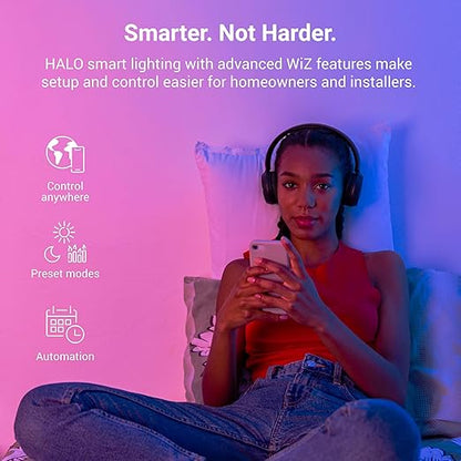 HALO Pure Smart Wi-Fi Dimmer Switch for Traditional Non Smart Dimmable Lights, 120V Hardwired Single Pole 3-Way Compatible with Alexa Google Assistant Voice Control - SWW-DIM-WH