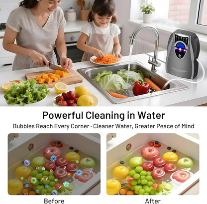 Ozone Machine Generator, Multifunctional with Timer, 1000mg/h Portable Ozone Machine for Home, Kitchen, Office, Cleaning Water, Fruits and Vegetables