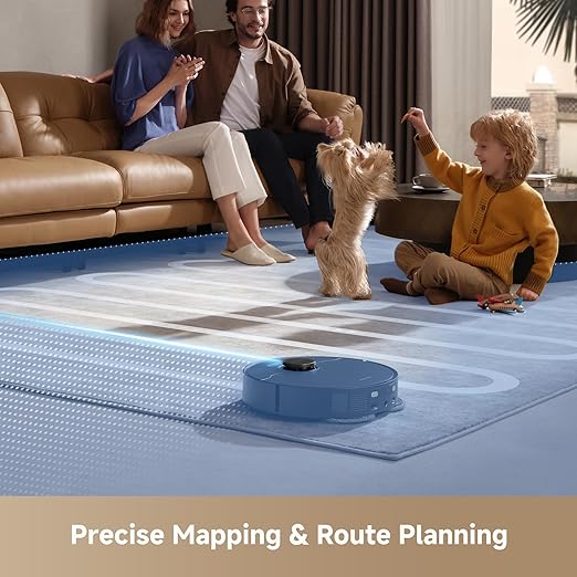 DREAME L40s Ultra CE Robot Vacuum and Mop Combo with Self-Emptying Dock, 13,000Pa Suction, Mop Self-Cleaning and Auto-Raising, Ultrasonic Carpet Sensing, Ideal for Pet Hair, Carpet and Hard Floors