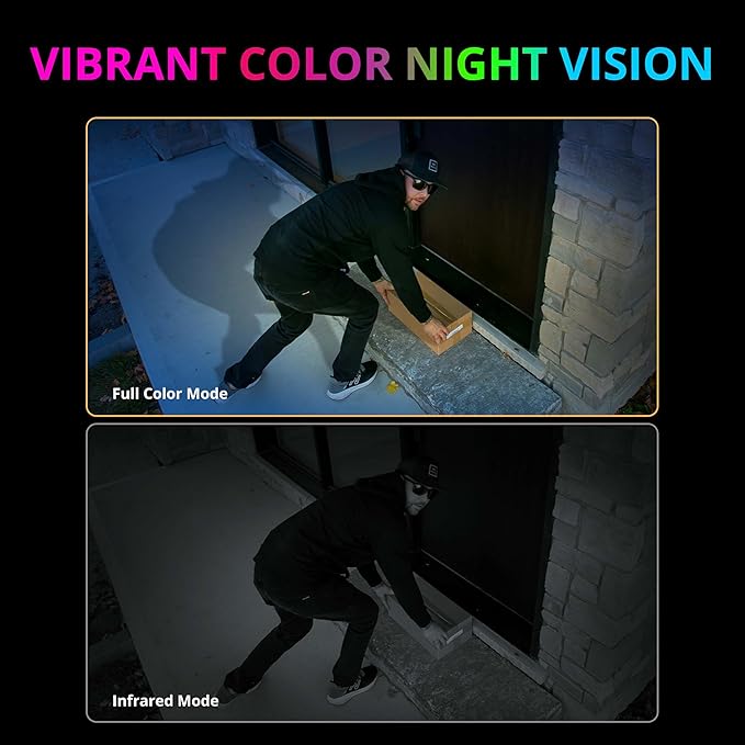 Defender AI Powered 4K Everwatch PTZ Plug in Outdoor Camera, AI Human/Vehicle Detection, WiFi 6/Bluetooth Wireless Camera, Color Night Vision, Deterrence, Mobile App, 4 Pack, Empower App
