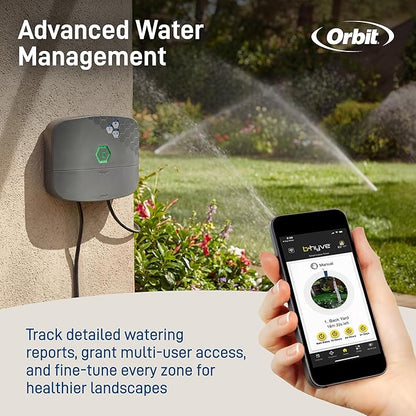 Orbit B-hyve XR Smart Sprinkler Timer - 16-Zone - WiFi-Enabled Indoor/Outdoor Irrigation Controller - App Control - Weatherproof Watering System - Multi Zone - Custom Programs - 57995