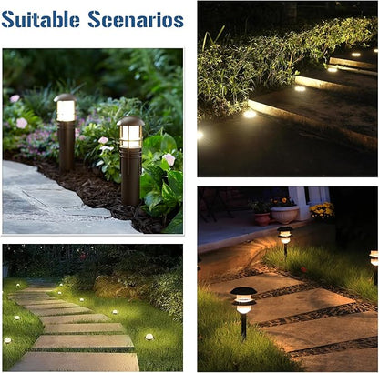 T5 T10 Wedge Base LED Landscape Bulbs 2700K, 12V Landscape Path Light 25W Equivalent, 200LM, T10 LED Bulb for Garden Path, Deck, Walkway, Lawn Light, 1 Pack
