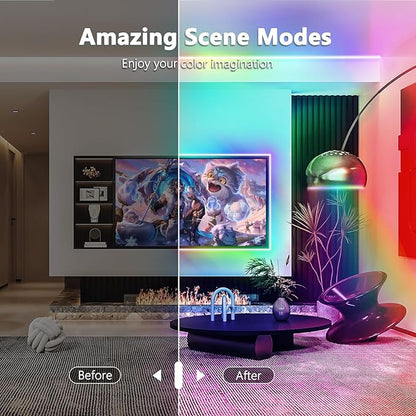 VST RGBWC LED Strip Controller, 2.4GHz WiFi & Remote Control, Voice Control via Alexa & Google Assistant, App Control (Tuya), Color Changing & Tunable White12V/24V 5A (Max 60W/120W)