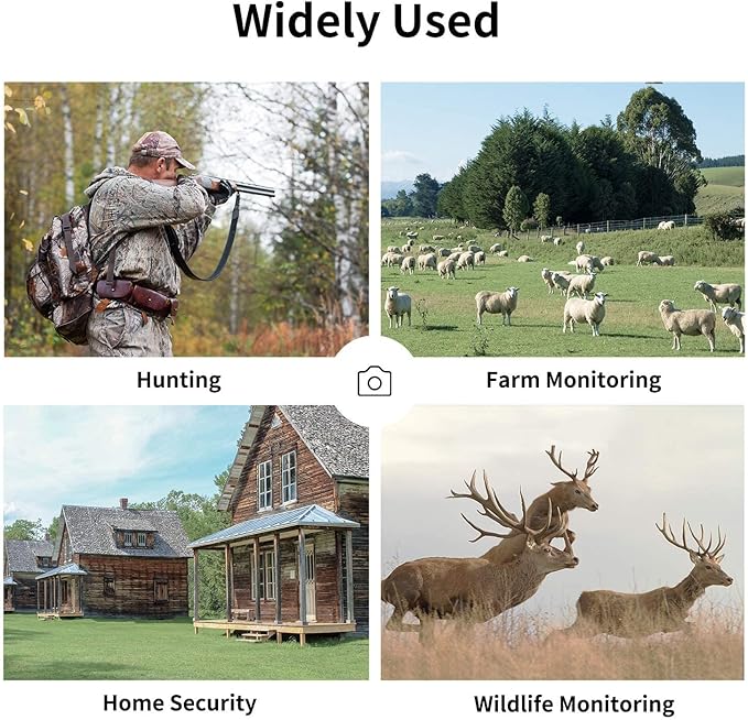 OUTDOOR EXPERT 20MP Mini Trail Camera, 1080P Hunting Camera with No Glow 940nm Night Vision Motion Activated IP66 Waterproof, 80ft Illumination Range for Wildlife Monitoring, Outdoor Use