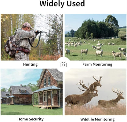 OUTDOOR EXPERT 20MP Mini Trail Camera, 1080P Hunting Camera with No Glow 940nm Night Vision Motion Activated IP66 Waterproof, 80ft Illumination Range for Wildlife Monitoring, Outdoor Use