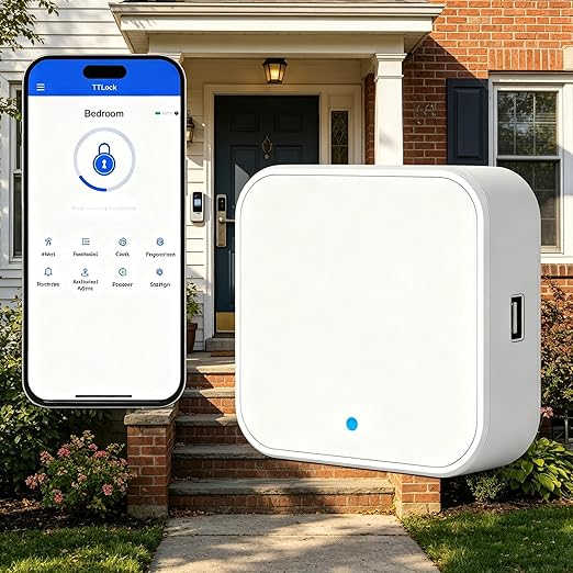 G2 Gateway for Smart Door Lock(TT Lock), White, WiFi Hub Controller with USB Port