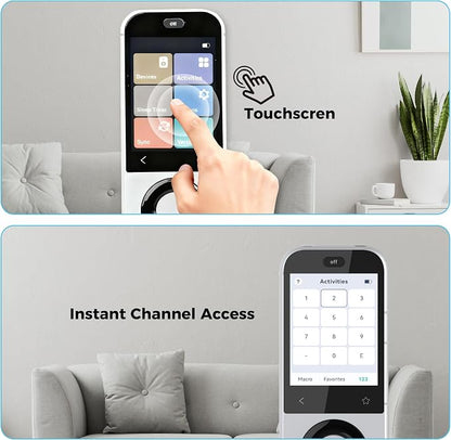 SofaBaton X2 Universal Remote with Hub&Charging Dock& R1 Infrared Repeater | SofaBaton X2 Universal Remote Control with Touchscreen, Activities, APP, Works with Alexa&Google Assistant&Home Assistant