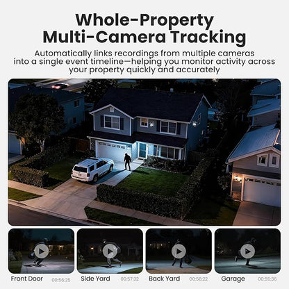 SOLIOM- True 4K HD Security Cameras Outdoor Wireless, Add-On Camera, Solar Powered, Auto Tracking,Requires SOLIOMBASE, SOLIOMBASE Supports Up to 4 Cams
