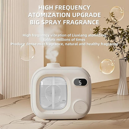 Waterless Essential Oil Aromatherapy Diffuser Mini Led Smart Aroma 360 Small Difusor Cordless for Home Large Rooms Scent Bathroom Hotel Collection Office Car Fragrance Air Scent Humidifier