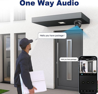 UNILOOK 4K 8MP PoE Security Camera, Turret IP Camera Outdoor Indoor Wired, 100ft Smart Color Night Vision, Human/Vehicle Detection, IP66, Built-in Audio, @20fps, Wide Angle, Full Metal, NDAA (Black)