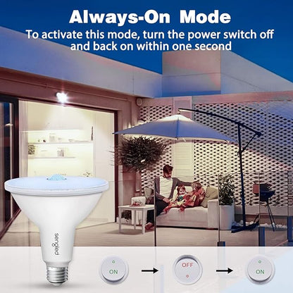 Sengled Motion Sensor Flood Lights Outdoor Dusk to Dawn Security Light Bulbs, E26 Base PAR38 Motion Activated 5000K Daylight, 1500LM, Waterproof LED Light Bulbs for indoor-outdoor, 4 Pack 4rd Gen