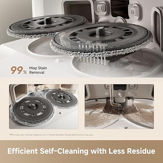 DREAME L40 Ultra Gen 2 Robot Vacuum and Mop with 25,000Pa Suction, Extendable Side Brush and Mop, All-in-One Self-Emptying & Cleaning Dock, Voice & App Control, White
