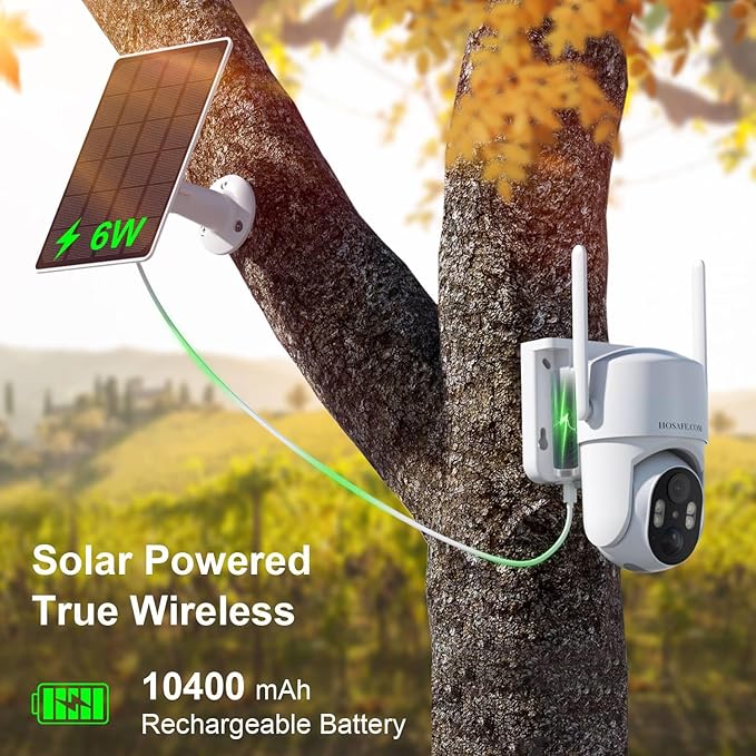 4G LTE Cellular Security Camera No Internet Needed, 2K Solar No wifi Security Camera Outdoor Wireless With SIM Card Jobsite,360 Live View, Motion Detection,Free Cloud Storage(Need Apply), 2 Packs