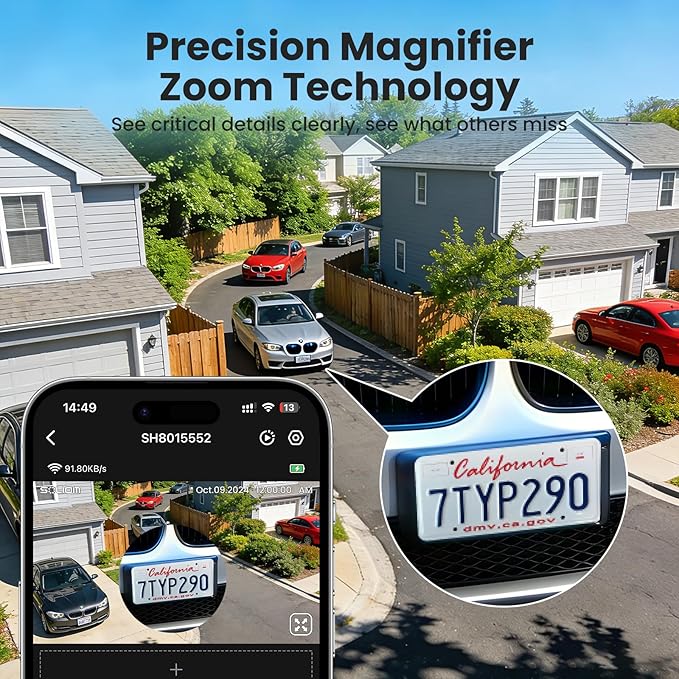 SOLIOM- True 4K HD Security Cameras Outdoor Wireless, Add-On Camera, Solar Powered, Auto Tracking,Requires SOLIOMBASE, SOLIOMBASE Supports Up to 4 Cams