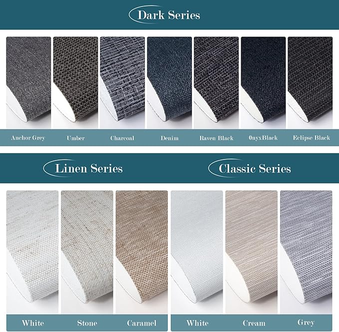 Motorized Blind,Work with Homekit Thread-Enabled, 100% Blackout Smart Shades with Remote Control, Electric Roller Shade,Multi-Color Samples