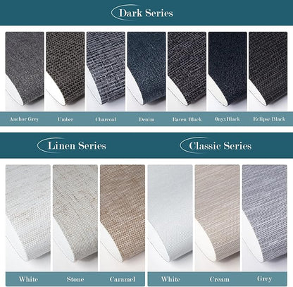 Motorized Blind,Work with Homekit Thread-Enabled, 100% Blackout Smart Shades with Remote Control, Electric Roller Shade,Multi-Color Samples
