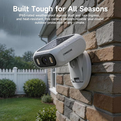 Solar Security Camera Wireless Outdoor, 2.4GHz 5GHz Dual Band WiFi Camera, Magnetic Folding Mount, AI Human/Vehicle Detection, Full Color Night Vision, Siren, 2-Way Talk for Home Garage Yard
