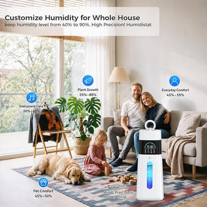 Humidifiers for Bedroom,15L/3.96 Gal 800 sq.ft, Cool Mist Humidifier Large Room with 350mL/H Spray Output for Home, Office, Plants, Warehouse, House