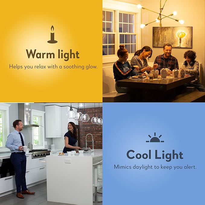 Bulbrite Solana 60-Watt Equivalent ST18 Smart Wi-Fi Connected 90CRI LED Edison Filament Light Bulb