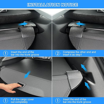 AUXKO Retractable Cargo Cover for Mazda CX-50 2026 2025-2023, Trunk Cargo Cover Luggage Security Shade Cover for 2026 2025 Mazda CX50 Shielding Shade Anti-Peeping Luggage Privacy Screen, Carbon Fiber
