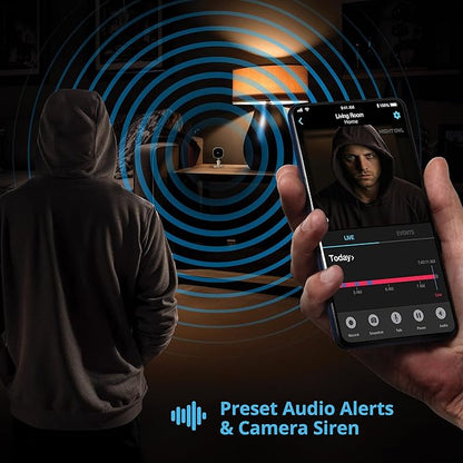 Night Owl Indoor Plug-in Wireless 1080p Deterrence Cameras with 2-Way Audio (2-Pack)