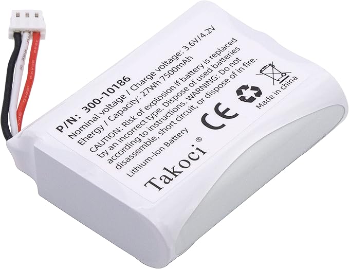 Replacement Battery 300-10186 for ADT Command Smart Security Panel 7500mah 3.6V 27Wh