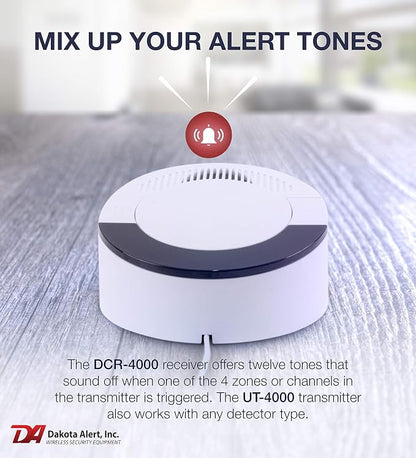 Dakota Alert UTDCR-4000 Wireless Doorbell & Mailbox Alert System, 1-Mile